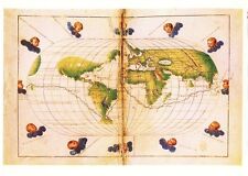 MAPPEMONDE DE BATTISTA AGNESE - TRÈS BELLE REPRODUCTION EXCLUSIVE RARE NEUVE