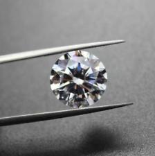 8MM 3.05Ct AAAAA Blanc saphir Rond Circular Cut Shape VVS Loose Gemstone