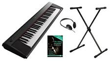 YAMAHA NP-12 PORTABLE STAGE PIANO E-PIANO KLAVIER SCHULE STATIV KOPFHÖRER BLACK