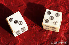 LOT DE 2 DES A JOUER ROMAINS EN OS - REPRODUCTION