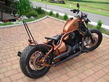 170 mm x 650 mm breiter runder Bobber Stahlfender für Yamaha Dragstar XVS