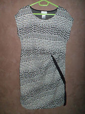 ROBE NOIR ET BLANC TAILLE 46/48 MARQUE COLLINE VERBAUDET VETEMENT GROSSESSE