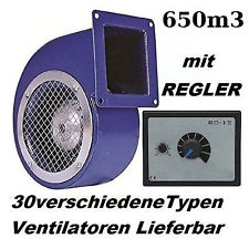 650m3/h Radialgebläse + REGLER Radial Motorgebläse Radiallüfter Gebläse Lüfter