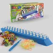 800 Colourful Glow In The Dark Magic Rubber Loom Bands Bracelet Making Kit Set