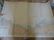 carte hydrographique abords de cherbourg du cap de la hague  (car01)