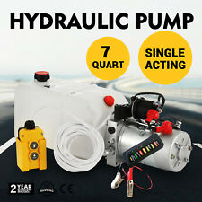 12V 7L Pompe Hydraulique 2000W 180 Bar Effet Unique Réservoir Pack Lourd Kit