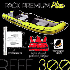 Pack kayak gonflable REEF 300 SEVYLOR + 2 pagaies + 2 gilets haut de gamme, etc