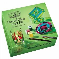 House Of Crafts Stained Glass Craft Kit With Paint Lead Strip Trinket Box HC530