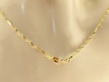 Collana Catenina Uomo Donna Unisex Oro Giallo 18 Kt Carati 750 1,20 Gr 50 Cm