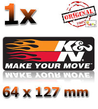 K&N Make Your Move 64x127mm Aufkleber, Sticker, Autocollant, Étiquette, K und N