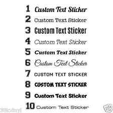 CUSTOM TEXT Personalised Name Lettering Funny Car/Van/Window Shop Decal Sticker