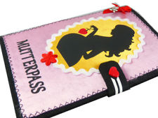 Mutterpasshülle MUKI Pass Mutter mit Herz in rosa aus Filz | Impfpass