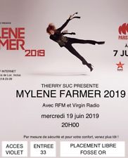 CONCERT MYLENE FARMER FOSSE OR 19 Juin 2019