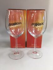 Aperol Spritz Large Glass Bowl Goblet Boxed Brand New Gift Collectable x 2
