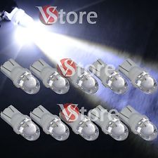 10 Lampade LED T10 BIANCO Lampadine Luci Per Targa e Posizione W5W Auto