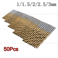 50 1/1,5/2/ 2,5/3 mm HSS forets titane enduit acier haute vitesse drill bit set