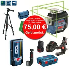 BOSCH Linienlaser GLL 3-80 CG Grün mit Laser-Empfänger LR7 + Stativ BT150