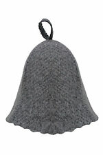 Saunamütze Saunahut Kappe Hut Mütze für Sauna Banja Schapka Saunakappe Grau Top