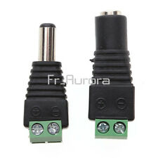 1Pair Male Female Plug 12V 2.1x5.5mm DC Power Jack Connector Adapter CCTV Camera