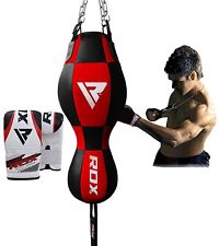 RDX Boxe 3 en 1 Sac De Frappe Lourd Angle Haut Du Corps Rempli MMA Kickboxing FR