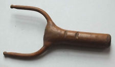 ANCIEN & PETIT MANCHE DE LANCE PIERRE EN BOIS - ART POUPULAIRE