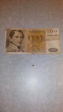 Ancien billet belge 100 Francs 21/08/1957
