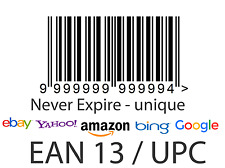 50 UPC & EAN BARCODE codes NUMBERS BAR CODE NUMBER BARCODES for amazon