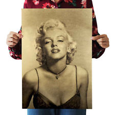 Marilyn Monroe Rétro Kraft Papier D'artisanat Affiche Mur Sticker Arts Bar Decor