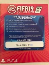 FIFA19 Ultimate Team VOUCHER CODE NEU für PS4 