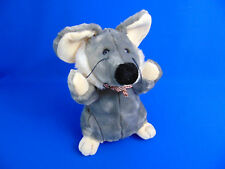 MAUS mit Schleife Handpuppe 25cm  Plüschtier Kuscheltier Stofftier Theater 