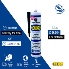 1 x CT1 C-TEC SOLVENT ADHESIVE SEALANT BLACK - SNAG FREE!  CT-1