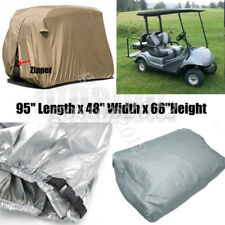 Silver 2 Seater Waterproof Heavy Duty Golf Cart Buggy Storage Cover Yamaha Cart