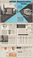 Bauplan Gartenhaus / Hütte / Holzhaus / Laube - Original aus den 60er Jahren