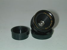 TV LENS 1.6/16 mm  OBJECTIF 16 mm diametre C 25 mm ciné cinéma