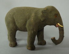 ANCIEN ÉLÉPHANT DEVINEAU? PLÂTRE BOIS FLOQUÉ CRÈCHE CULLA NATALE CHRISTMAS CRIB 