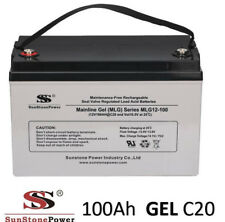 12V 100Ah C20 Bleigel Solarbatterie Gel Akku Batterie USV Boot Wohnmobil Caravan