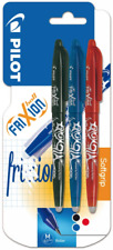 Pilot Frixion 0,7 STYLO X3 ROUGE BLEU NOIR ECRITURE LOT SET PACK PEN PRO NEW ART