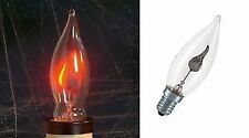 LAMPADINA EFFETTO FIAMMA VIVA VOTIVA ATTACCO E 14 3 W FUOCO PER PRESEPIO (606S
