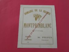 RARE ETIQUETTE CONTIGU LOUPIAC -MONTPRIMBLANC CHATEAU DOMAINE DE LA FRAIRIE