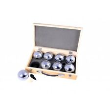 Jeu de pétanque, 8 boules dans un coffre en bois de luxe 010206