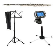 CLASSIC CANTABILE FL-100 QUERFLÖTE SET NOTENSTÄNDER STIMMGERÄT FLÖTENSTÄNDER