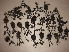 Lot de perles de jais anciennes, 210 g., XIXème