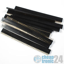 2,54mm Buchsenleiste 40 Polig Pin Header female stapelbar weiblich 1x-50x