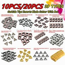 10PCS/20PCS 39 Type Carbure Insérer CNC Porte-outil Lame Plaquette Cutter +Boîte