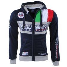 Felpa GEOGRAPHICAL NORWAY Flitaly Uomo Men Full Zip cappuccio