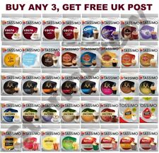 TASSIMO T-DISCS COFFEE PODS, CAPSULES: LATTE, HOT CHOCOLATE, CAPPUCCINO, COSTA