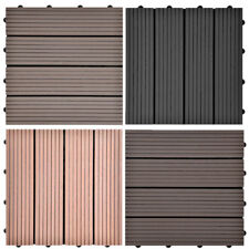 WPC Fliese Terrassenfliesen Klickfliese Terrasse Holz Optik ca.1m² 11St 30x30cm