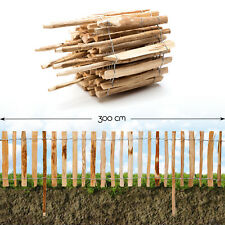 Steckzaun Haselnuss · Beet- Einfassung Roll Staketen Garten Kastanien Holz -Zaun