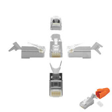 Netzwerkstecker RJ45 Cat 7 6a Stecker Verlegekabel Knickschutz Einführhilfe ARLI