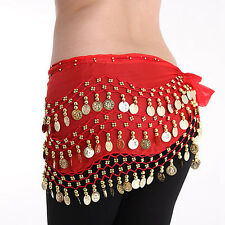 1PCS Danse Ventre Belly Ceinture Echarpe Foulard Orientale Sequins Pièce Monnaie